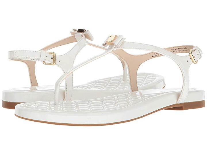 Cole Haan Tali Mini Bow Sandal (optic White Patent) Women's Sandals