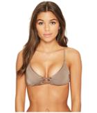 Billabong Sol Searcher Trilet Bikini Top (clay) Women's Swimwear