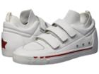 Ash Neptune (white Nappa Calf/white Knit) Women's Lace Up Casual Shoes