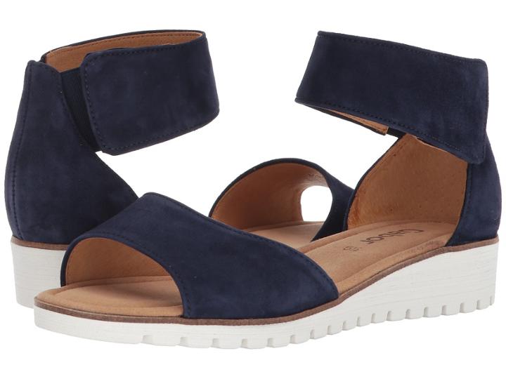 Gabor Gabor 84.570 (blue Samtchevreau) Women's Dress Sandals