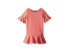 Polo Ralph Lauren Kids Ponte Inset-lace Dress (little Kids) (adirondack Berry) Girl's Dress