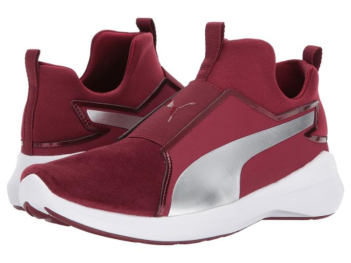 Puma Puma Rebel Mid Vr Bl (cordovan/puma Silver) Women's Shoes