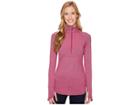 The North Face Motivation Stripe 1/2 Zip (wild Aster Purple Micro Stripe) Women's Long Sleeve Pullover