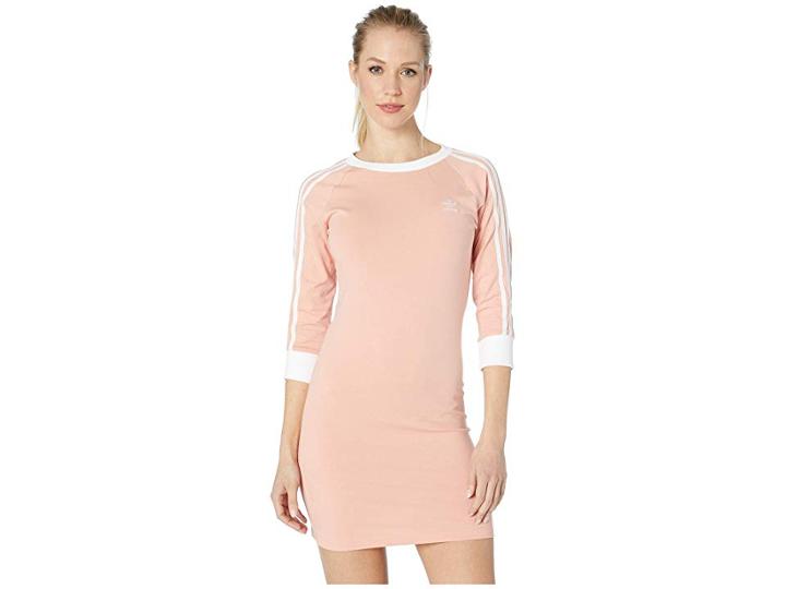 Adidas Originals 3-stripes Dress (dust Pink) Women's Dress