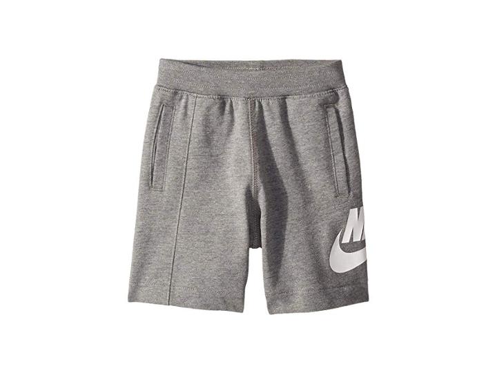 Nike Kids French Terry Alumni Shorts (toddler) (carbon Heather) Boy's Shorts