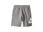 Nike Kids French Terry Alumni Shorts (toddler) (carbon Heather) Boy's Shorts