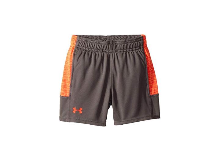 Under Armour Kids Twist Stunt Shorts (toddler) (graphite/neon Cora) Boy's Shorts