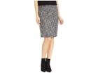 Calvin Klein Woven Skirt (charcoal Multi) Women's Skirt