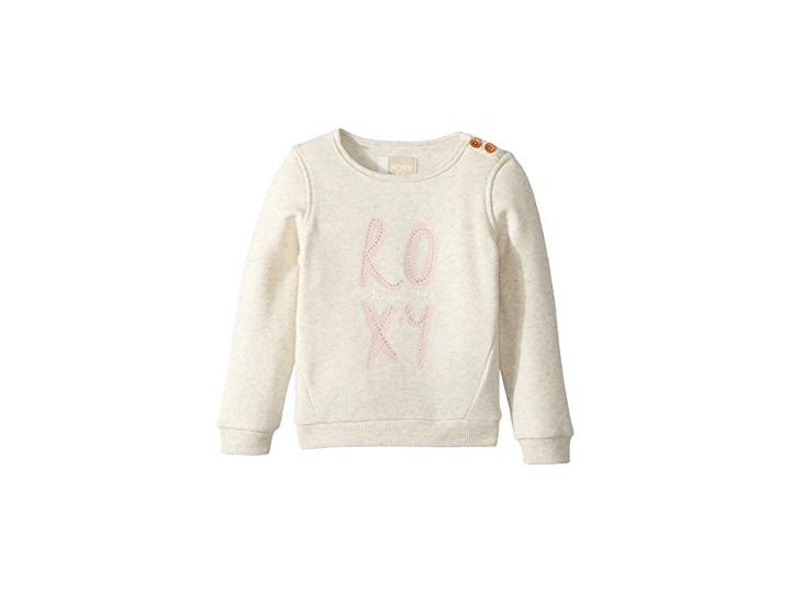 Roxy Kids My Days Poetic Fleece (toddler/little Kids/big Kids) (metro Heather) Girl's Sweatshirt