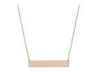 Dee Berkley 14kt Solid Gold Engravable Plate Necklace (yellow Gold) Necklace