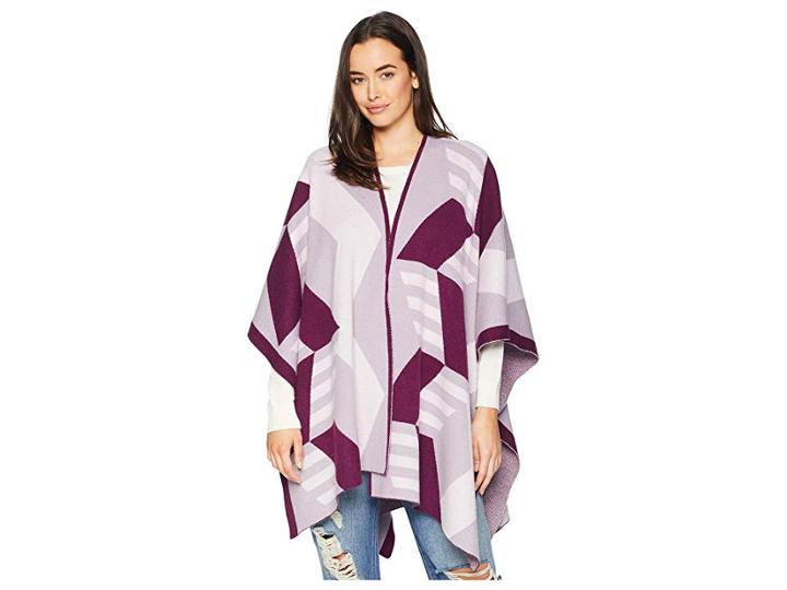 Echo Design Cubist Knit Ruana (smoked Lilac) Scarves
