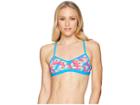 Tyr Le Reve Mojave Tieback Top (pink/turquoise) Women's Swimwear