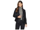 Bb Dakota Gabrielle Asymmetrical Vegan Leather Jacket (black) Women's Coat