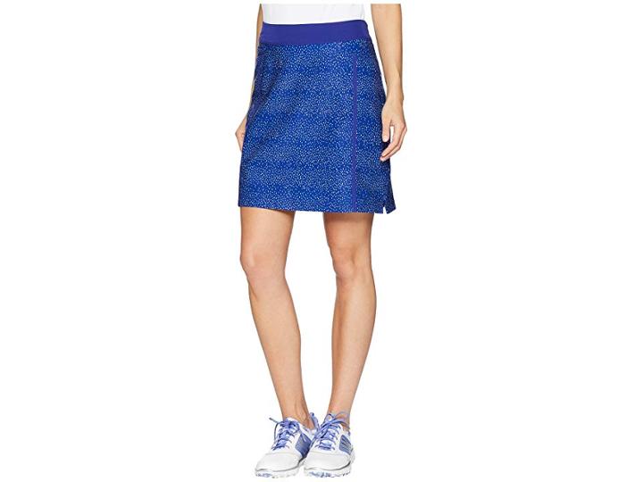 Adidas Golf Ultimate Adistar Printed Skort (real Purple/clear Lilac) Women's Skort