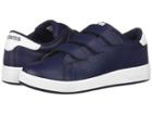K-swiss Clean Court 3-strap (little Kid) (navy/white) Shoes