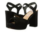 Kristin Cavallari Ryne Platform Sandal (black Kid Suede) Women's Dress Sandals