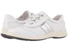 Mephisto Laser Perfore (white Smooth/silver Ice) Women's Lace Up Casual Shoes