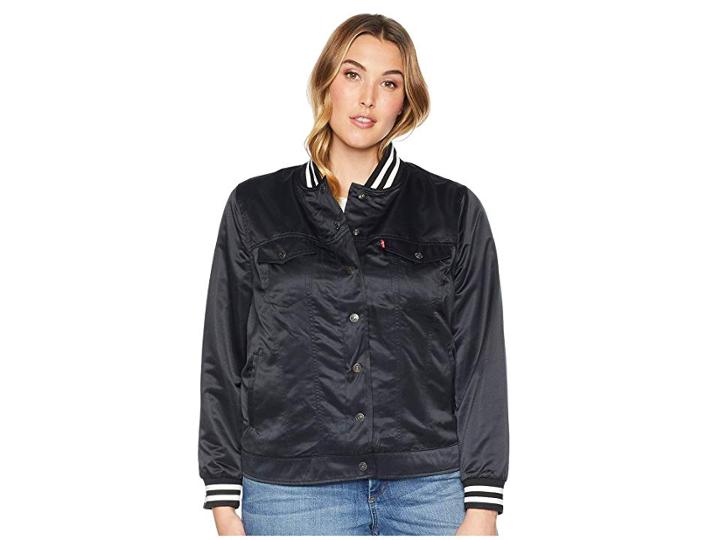 Levi's(r) Plus Varsity Trucker Jacket (caviar) Women's Coat