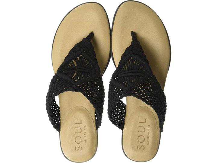 Soul Naturalizer Relax (black Macrame/fabric) Women's Sandals