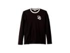 Dolce & Gabbana Kids Insignia Jersey Long Sleeve T-shirt (big Kids) (black) Boy's T Shirt
