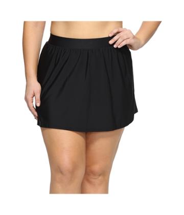 Miraclesuit Plus Size Solid Swim Skirt Bottom (black) Women's Swimwear