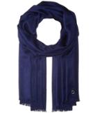 Calvin Klein Solid Satin Finish Pashmina (navy) Scarves