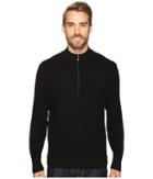 Exofficio Teplo 1/4 Zip (black) Men's Long Sleeve Pullover