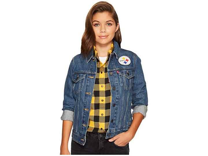 Levi's(r) Womens Steelers Sport Denim Trucker (blue) Women's Coat