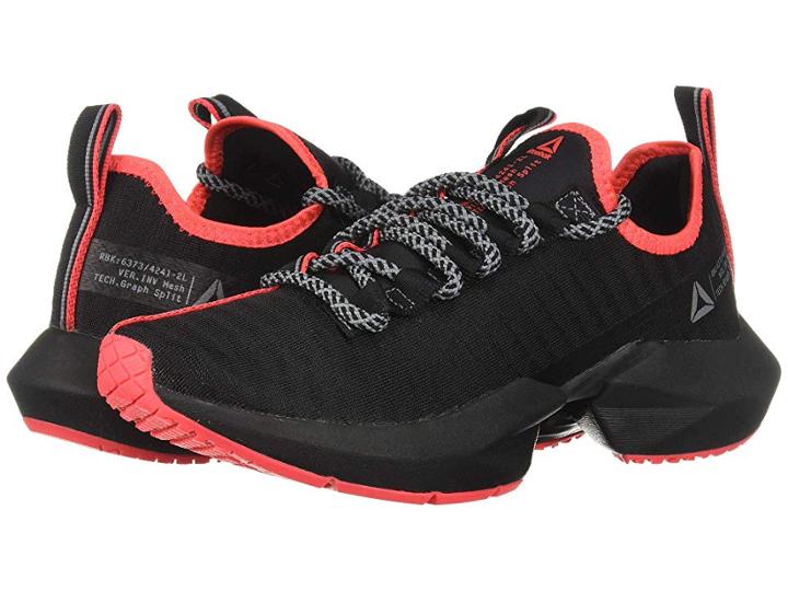 Reebok Sole Fury Se (black/cold Grey/neon Red) Women's Running Shoes