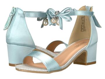 Badgley Mischka Kids Pernia Pearl Bow (little Kid/big Kid) (crystal Blue) High Heels