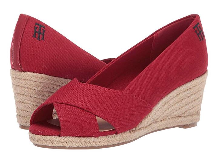 Tommy Hilfiger Narnia (medium Red Fabric) Women's Shoes