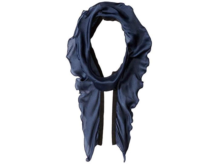 Echo Design Ruffle Grosgrain Mini Scarf (navy) Scarves
