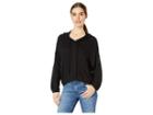 Chaser Thermal Blouson Sleeve Pullover Hoodie (true Black) Women's Sweatshirt