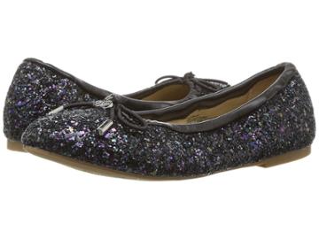 Circus By Sam Edelman Kids Felicia Ballet (little Kid/big Kid) (black Glitter) Girls Shoes