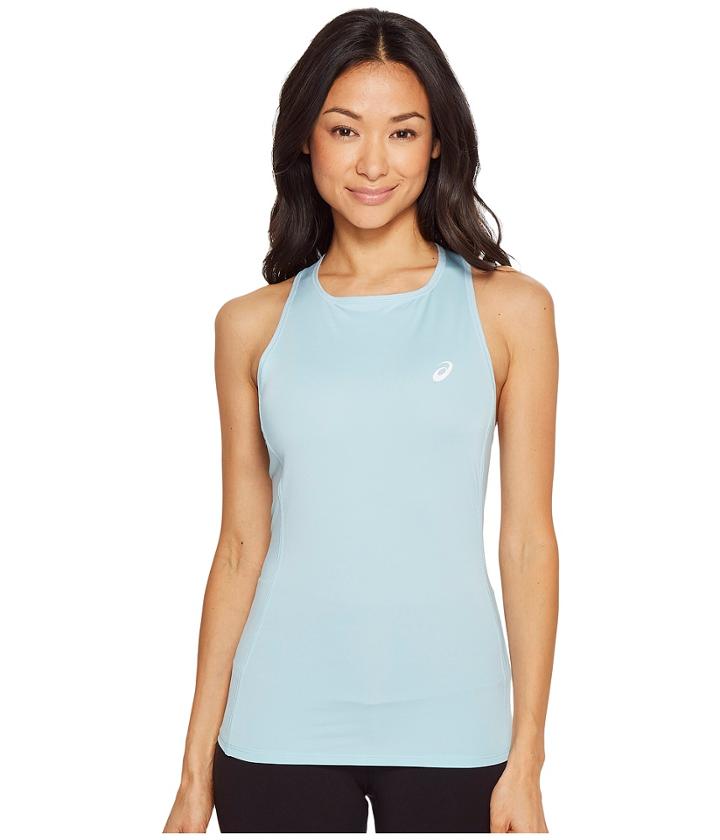 Asics Court Tank Top (porcelain Blue) Women's Sleeveless