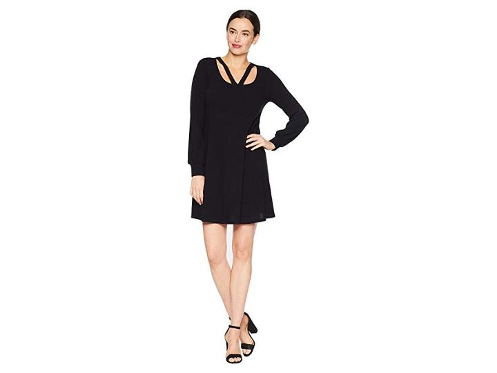Karen Kane Cut Out Sweater Dress (black) Women's Dress