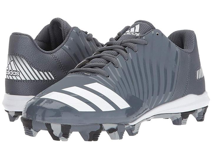 Adidas Kids Icon Md K Baseball (toddler/little Kid/big Kid) (onix/white/grey) Boys Shoes