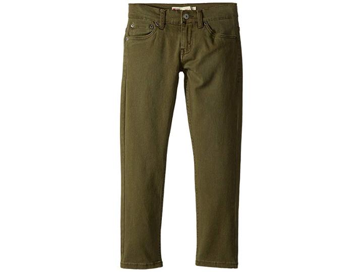 Levi's(r) Kids 511 Slim Fit Pigment Dyed Pants (big Kids) (olive Night) Boy's Casual Pants