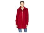 Michael Michael Kors Zip Front Wool With Patch Pockets M123822gz (red) Women's Coat