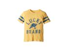 Lucky Brand Kids Short Sleeve Graphic Tee (little Kids/big Kids) (buff Yellow) Boy's T Shirt