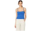 Juicy Couture Microterry Smocked Cami Top (surf The Web) Women's Clothing