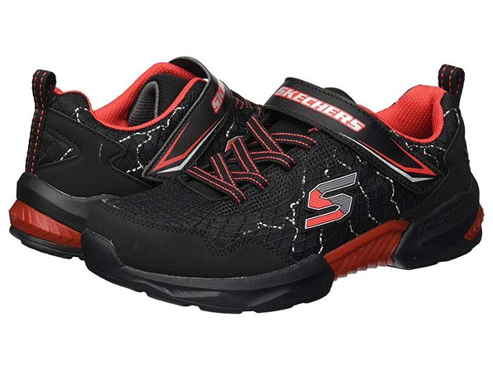 Skechers Kids Techtronix 97841l (little Kid/big Kid) (black/red) Boy's Shoes