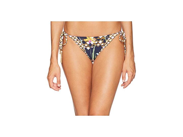 Trina Turk Fiji Floral Mix Tie Side Hipster Bottom (midnight) Women's Swimwear