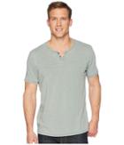 Lucky Brand Burnout Button Notch Shirt (laurel Wreath) Men's Clothing