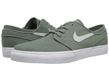 Nike Sb Zoom Stefan Janoski Canvas Deconstructed (clay Green/barely Grey/menta/pro Purple) Men's Skate Shoes