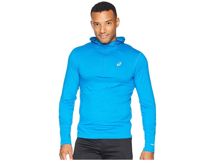 Asics Thermopolistm Long Sleeve Hoodie (race Blue) Men's Sweatshirt