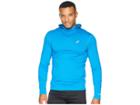 Asics Thermopolistm Long Sleeve Hoodie (race Blue) Men's Sweatshirt