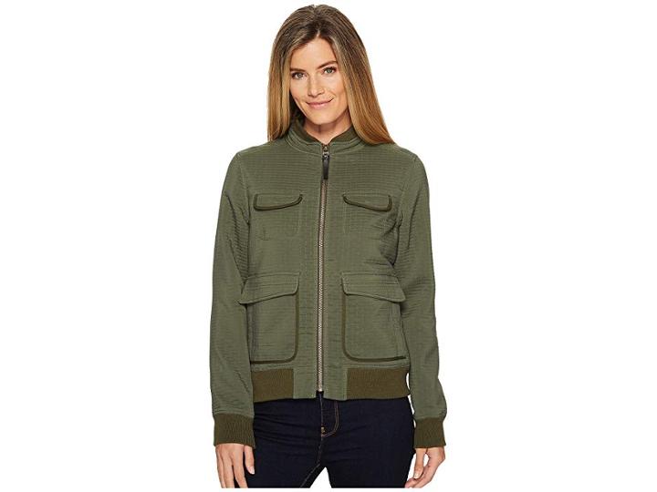 Prana Minx Bomber Jacket (forest Green) Women's Coat
