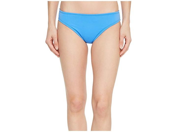 La Blanca Island Goddess Solid Hipster Bottom (blue Suede) Women's Swimwear