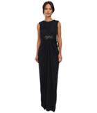 Adrianna Papell Cap Sleeve Stretch Tulle Gown (ink) Women's Dress